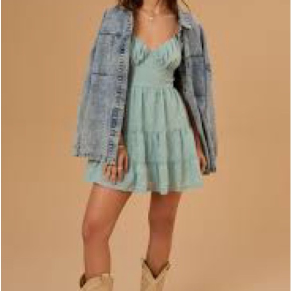 Altar’d State Sara Tiered Ruffled Dress